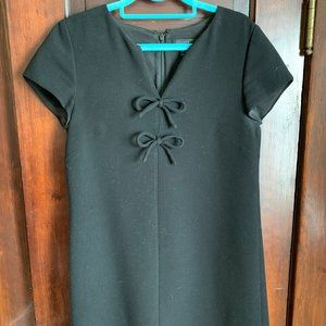 J.Crew Black dress with bow detail